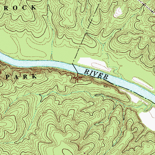 Topographic Map of Raven Rock, NC