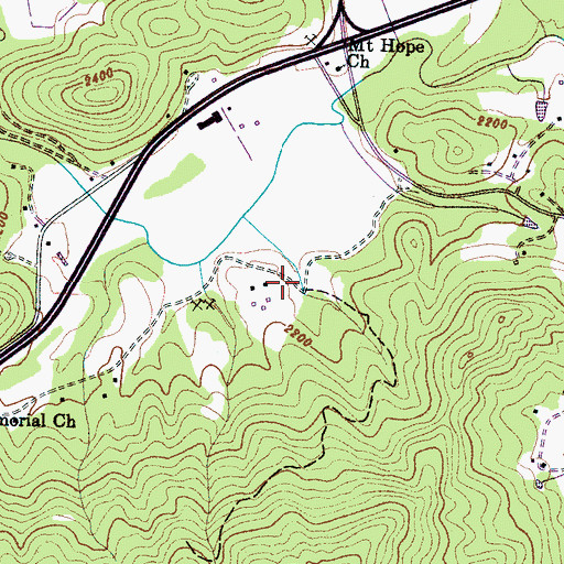 Topographic Map of Maxwell School (historical), NC