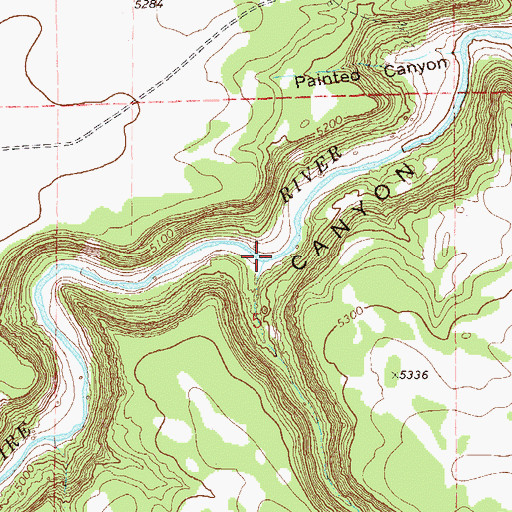 Topographic Map of Hunt Canyon, CO