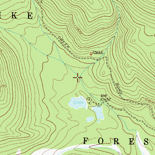 Topographic Map of Gibson Creek, CO