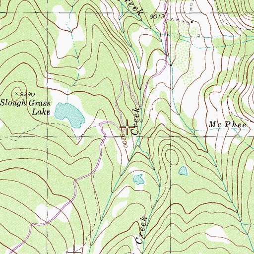 Topographic Map of Big Hole Creek, CO