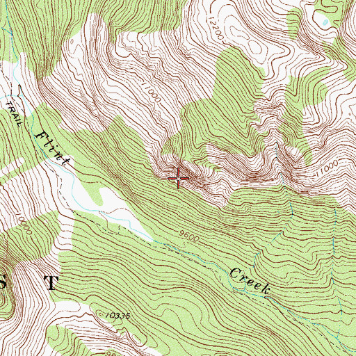 Topographic Map of Popes Nose, CO