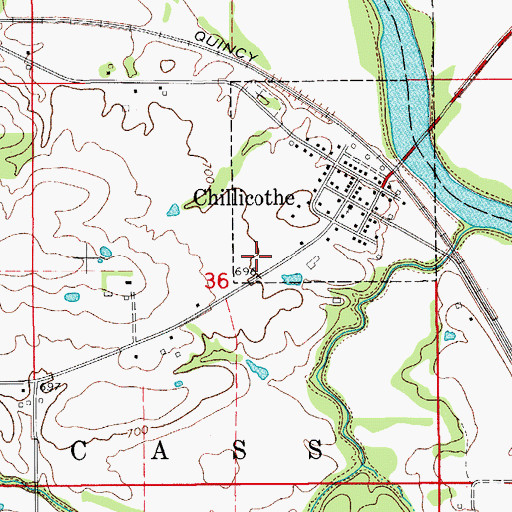 Topographic Map of Myrick Cemetery, IA