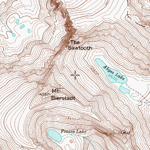 Topographic Map of Abyss Lake Scenic Area, CO