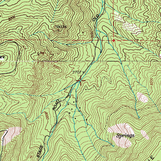 Topographic Map of Stage Road Picnic Ground, CO