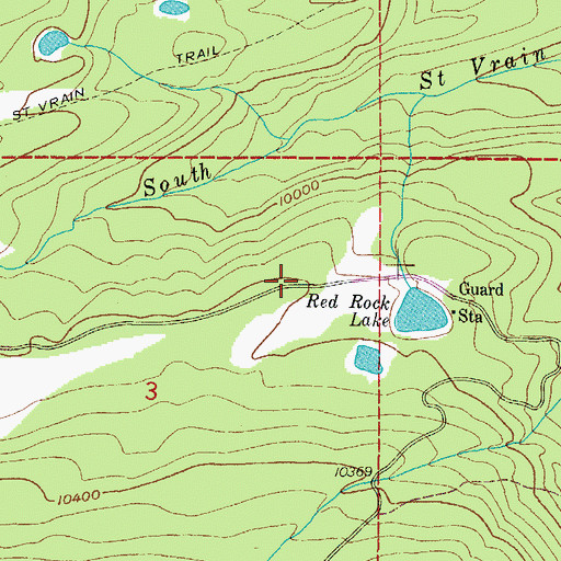 Topographic Map of Waldrop North Trail, CO