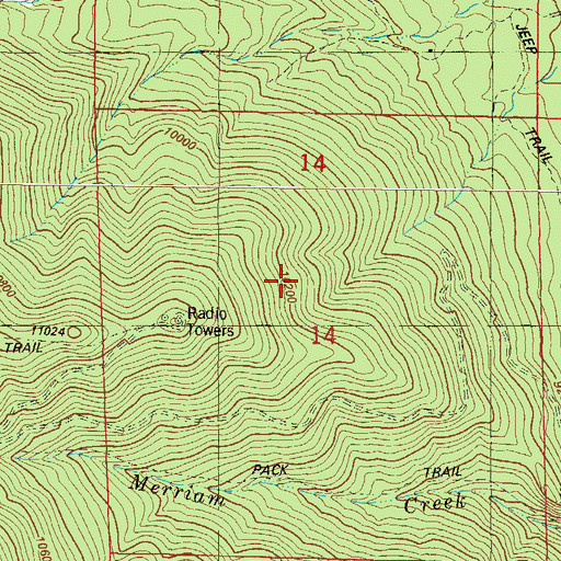 Topographic Map of Chaffee County, CO
