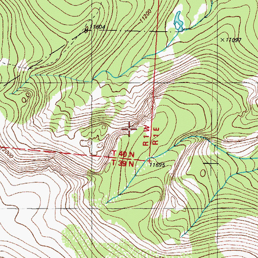Topographic Map of Mineral County, CO