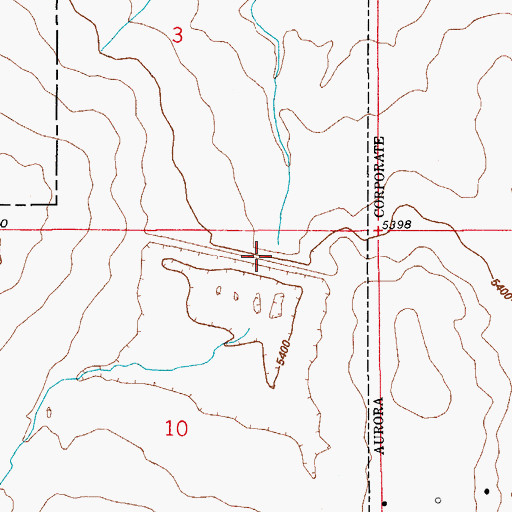 Topographic Map of Terminal Reservoir, CO