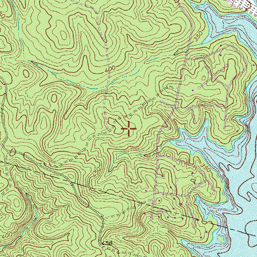 Topographic Map of Sanford Family Cemetery, GA