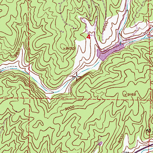 Topographic Map of Elk Lake Number 1, CO