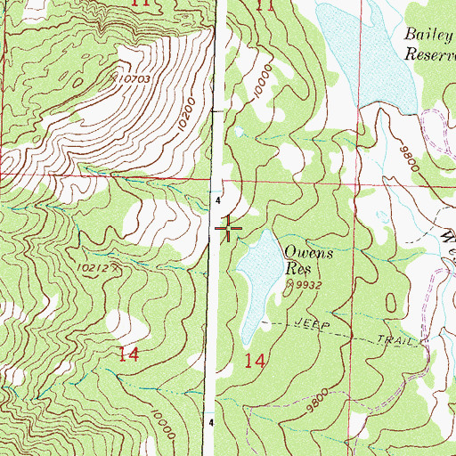 Topographic Map of Owens Dam, CO