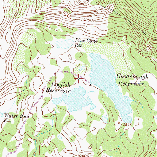 Topographic Map of Goodenough Number 2 Dam, CO