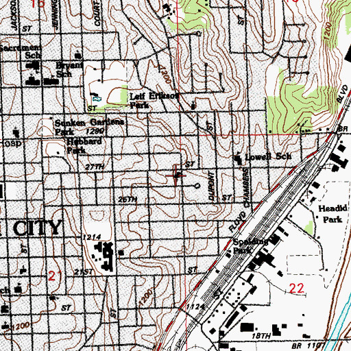 Topographic Map of Trimble United Methodist Church, IA