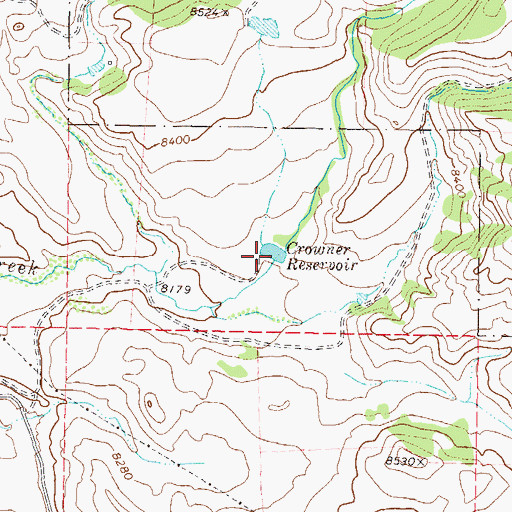 Topographic Map of Crowner Dam, CO