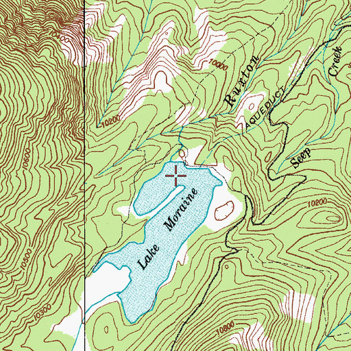 Topographic Map of Lake Moraine Dam, CO