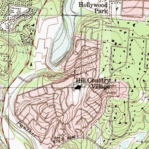 Topographic Map of Hidden Forest Elementary School, TX