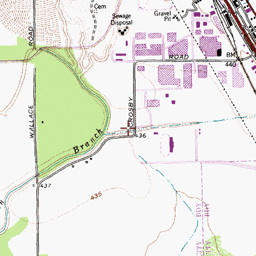 Topographic Map of Mary Grimes Education Center, TX