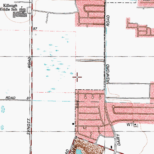 Topographic Map of Deborah Alexander Elementary School, TX