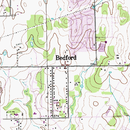 Topographic Map of Meadow Creek Elementary School, TX