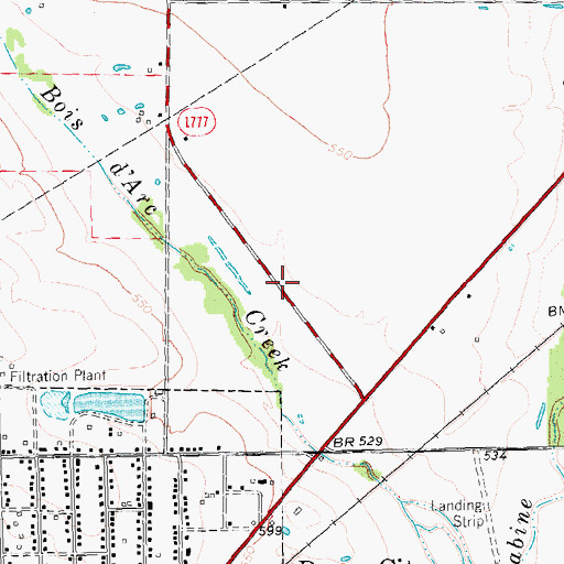 Topographic Map of Royse City Elementary School, TX