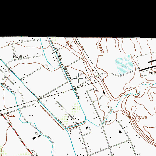 Topographic Map of Quail Mesa Colonia, TX