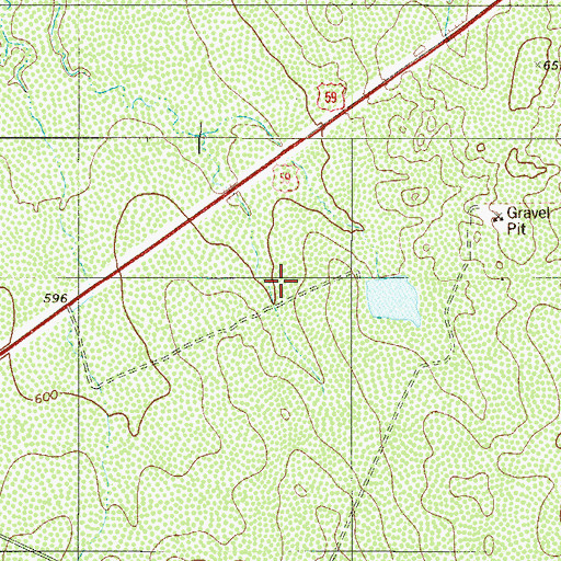 Topographic Map of Ranchitos los Nopalitos Colonia, TX
