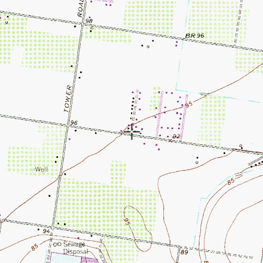 Topographic Map of Pentacostal Colonia, TX