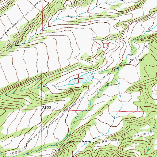 Topographic Map of Arnold Flood Water Reservoir, CO