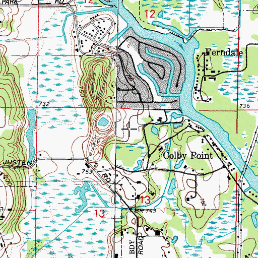 Topographic Map of Indian Ridge County Park, IL