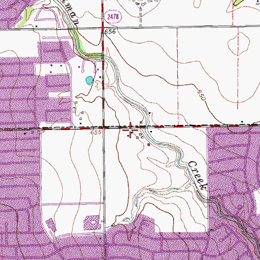Topographic Map of Heritage Farmstead Museum, TX