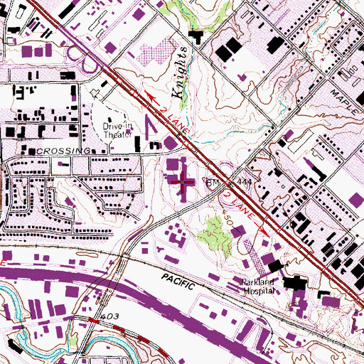 Topographic Map of Harris Continued Care Hospital, TX