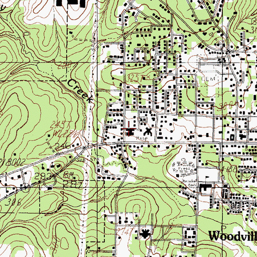 Topographic Map of Tyler County Hospital, TX