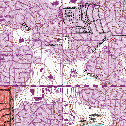 Topographic Map of Holly Dam, CO