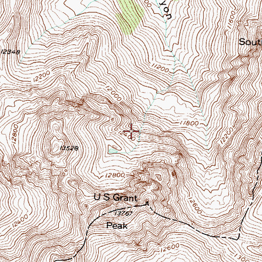Topographic Map of Alta Reservoir Number 1, CO