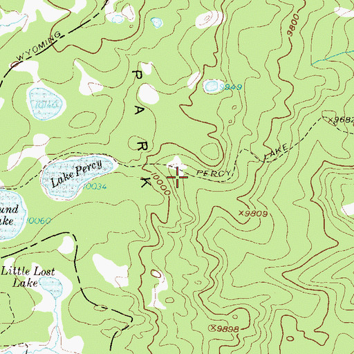 Topographic Map of Percy Lake Trail, CO