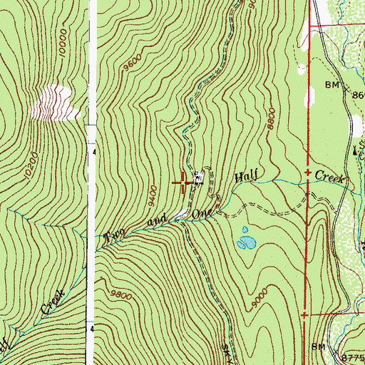 Topographic Map of Skyline Ditch, CO