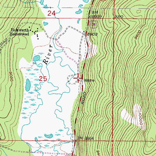 Topographic Map of Colorado River Trail, CO