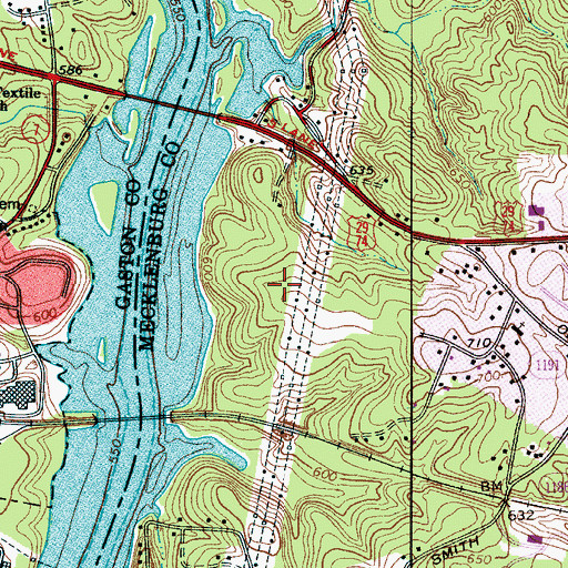 Topographic Map of Gateway Park, NC