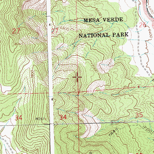 Topographic Map of East Rim, CO