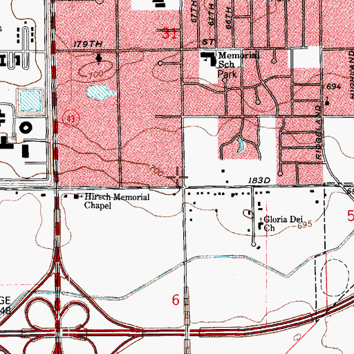 Topographic Map of Always Open Shopping Center, IL