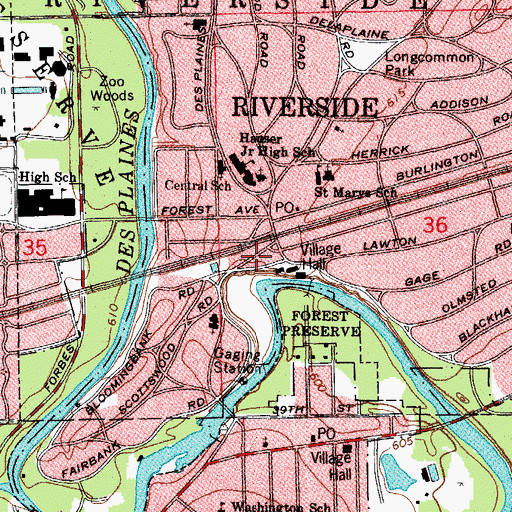 Topographic Map of Guthrie Park, IL