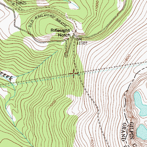 Topographic Map of Moffat Tunnel, CO