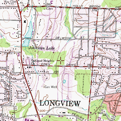 Topographic Map of Akin Park, TX