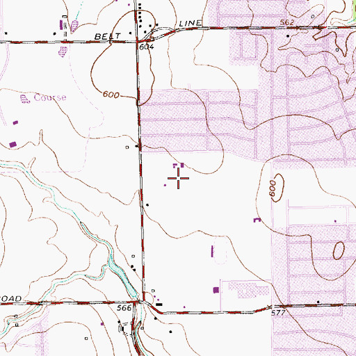 Topographic Map of Holford Park, TX