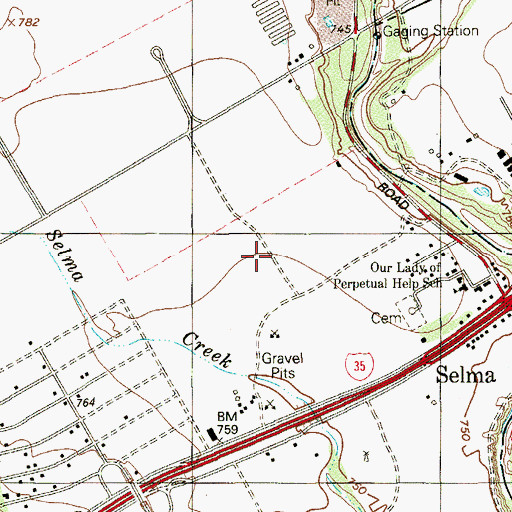 Topographic Map of Retama Park Race Track, TX