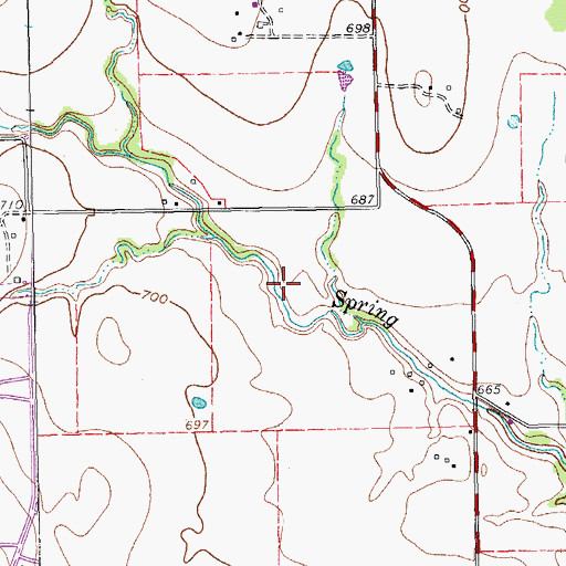 Topographic Map of Pioneer Park, TX