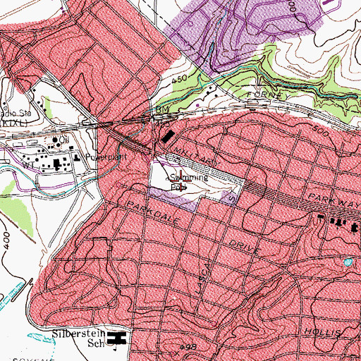 Topographic Map of Parkdale Park, TX