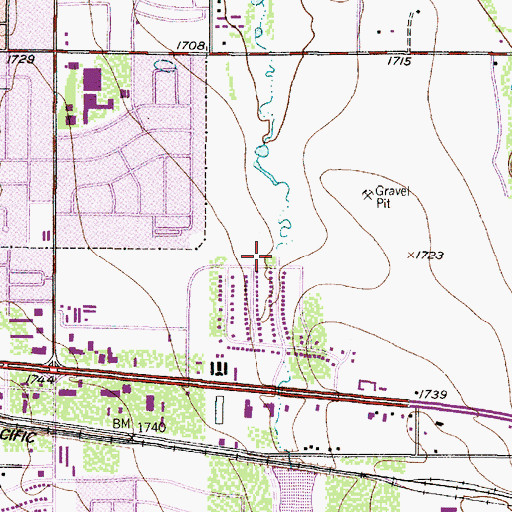 Topographic Map of Nelson Wilson Park, TX
