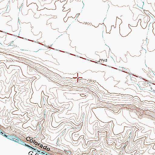 Topographic Map of Closed Canyon Trail, TX